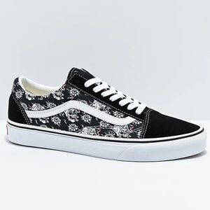 VANS | Old Skool Flash Skulls Black & Multi Skate Shoes